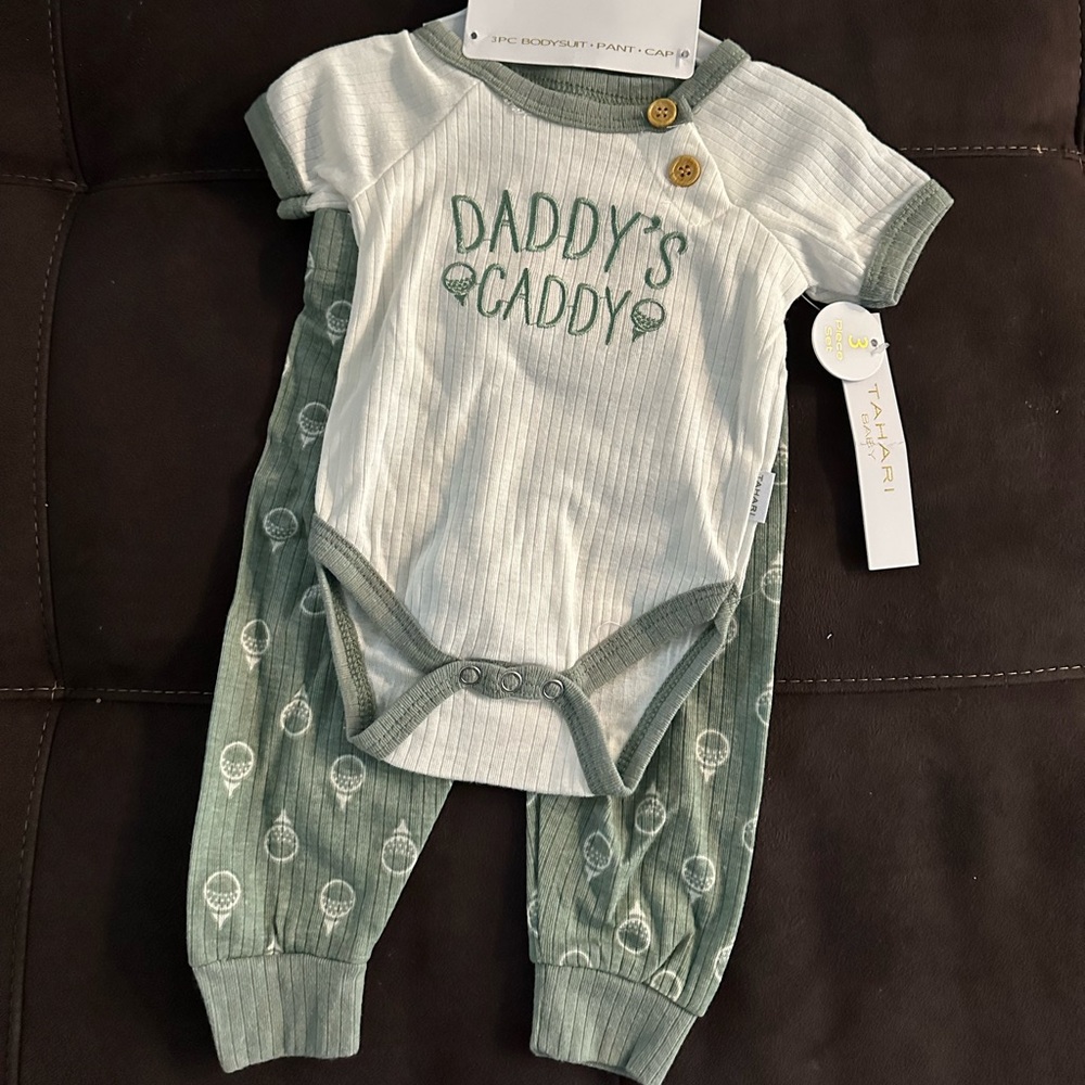 3 Piece Golf Baby Outfit